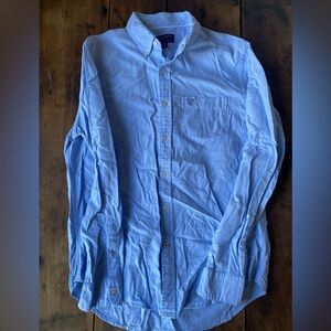 American Eagle Outfitters Light Blue Casual Shirt